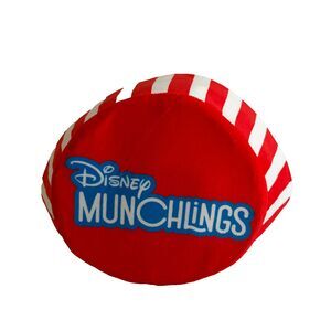 Disney Munchlings Plush Bin Red White Bucket 10"